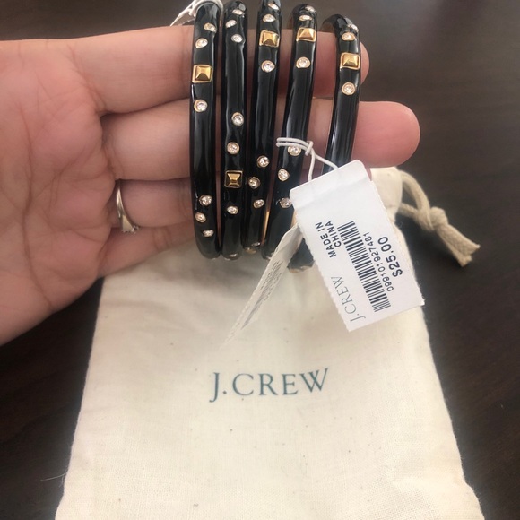 NWT J. Crew 5 Piece Bangles Set - Picture 2 of 2